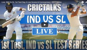 Live Cricket Updates: India Vs Sri Lanka 1st Test Match Day 4 Live Scores 2017 Series