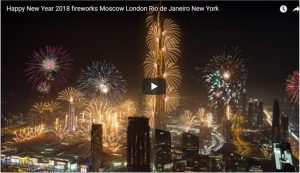 Live -Happy New Year 2018 fireworks Sydney - Tokyo - Hong Kong