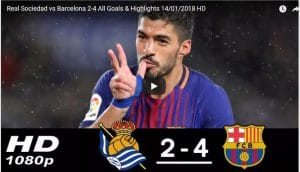 Real Sociedad vs Barcelona 2-4 All Goals & Highlights 14-01-2018 HD