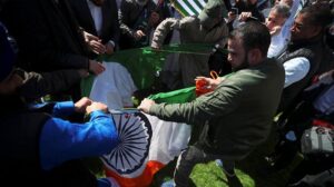 UK Apologies as protesters Tear Indian Flag during Modi's visit
