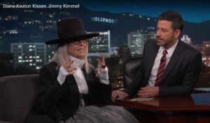 Diane Keaton Kiss Jimmy Kimmel As an Excuse for Her New Movie