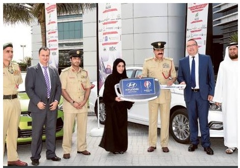 Winners of White point system get award by Dubai Police