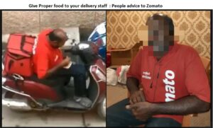 Give Proper food to your delivery staff - People advice to Zomato
