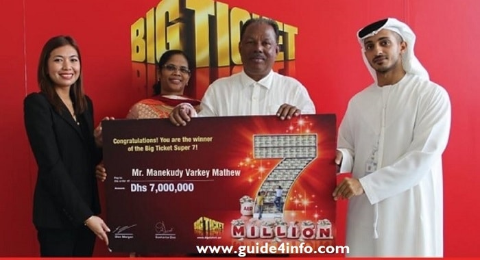 Winners of Abu Dhabi www.guide4info.com Big Ticket Series 201