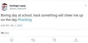 Santiago Lopez love hacking