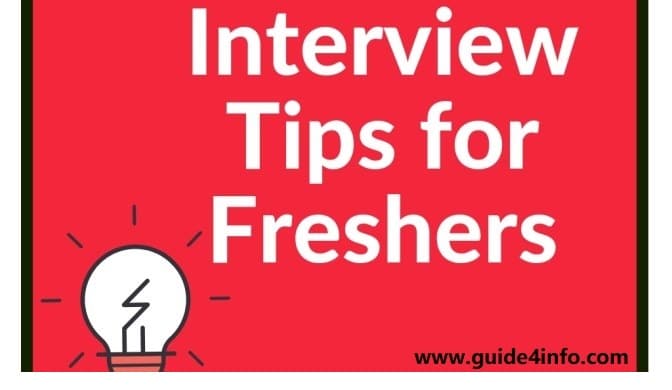 Interview Tips for Freshers